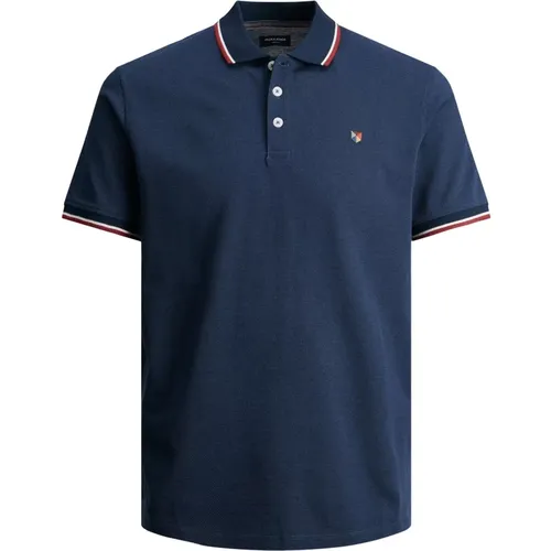 Klassisches Poloshirt mit Kontraststreifen - jack & jones - Modalova