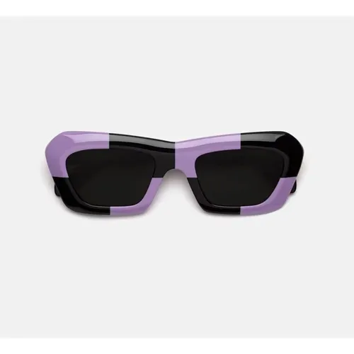 Purple Checkerboard Sunglasses , unisex, Sizes: ONE SIZE - Retrosuperfuture - Modalova