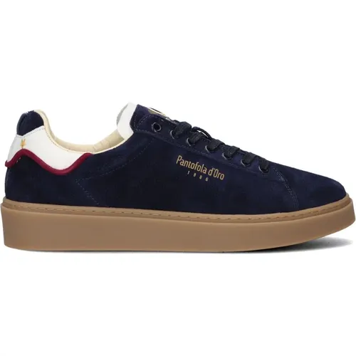 Suede Low Top Sneakers , male, Sizes: 7 UK, 11 UK, 8 UK, 9 UK, 10 UK, 6 UK - Pantofola D'Oro - Modalova