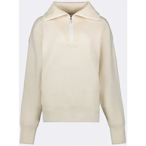 Pullover mit Reißverschluss,Boxy Half-Zip Sweater - Coperni - Modalova