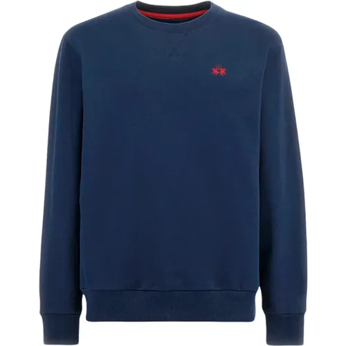 Blaue Pullover für Männer , Herren, Größe: XL - LA MARTINA - Modalova