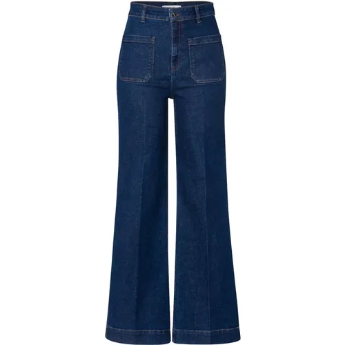 High-Waist Weit geschnittene Jeans , Damen, Größe: 2XS - IVY OAK - Modalova