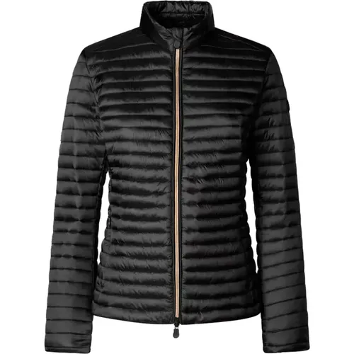 Schwarze Alyssa Steppjacke,Puderrosa Alyssa Leichte Jacke - Save The Duck - Modalova