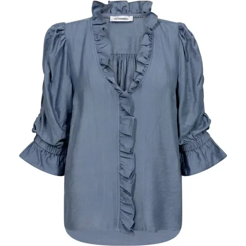 Frill Sleeve Blouse , female, Sizes: XL, L, M, S - Co'Couture - Modalova