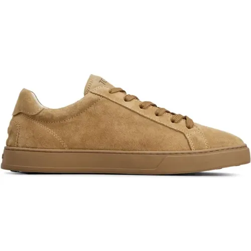 Sneakers with Beige Suede , male, Sizes: 6 1/2 UK - TOD'S - Modalova