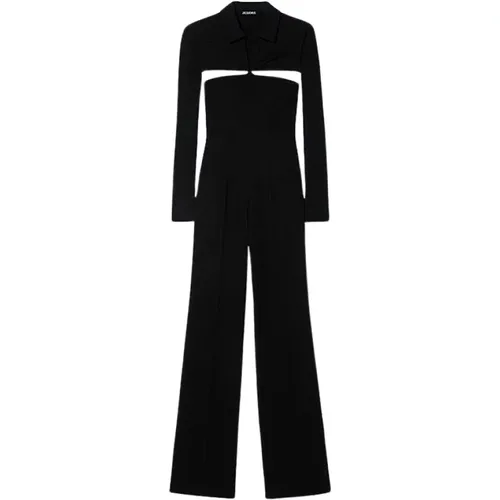 Langer Jumpsuit für die Berge mit unsichtbarem Reißverschluss , Damen, Größe: S - Jacquemus - Modalova