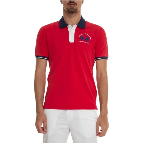 Cotton Piquet Polo Shirt , male, Sizes: L, M - LA MARTINA - Modalova