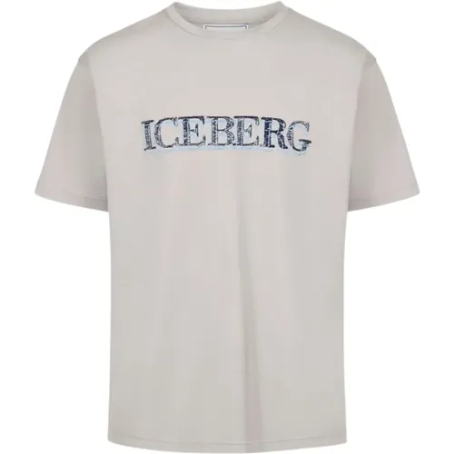 Hellgraue T-Shirts,Schwarze T-Shirts - Iceberg - Modalova