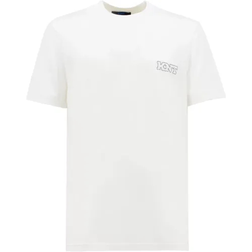 New Textures T-Shirt , male, Sizes: L, M - Kiton - Modalova