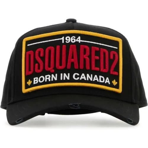 Cotton Baseball Cap , male, Sizes: ONE SIZE - Dsquared2 - Modalova