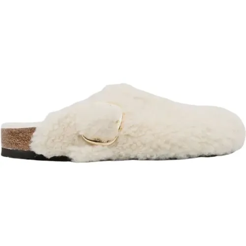 Boston Big Buckle Shearling Sandals , female, Sizes: 6 UK - Birkenstock - Modalova