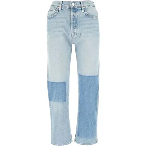 Blaue Denim Bootcut Jeans mit hoher Taille - Mother - Modalova