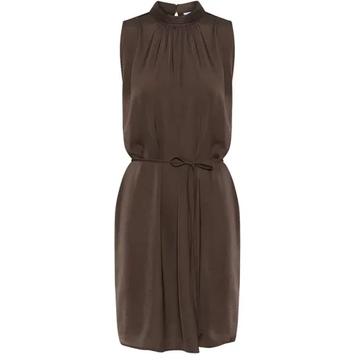 Elegant Aileensz Dress in Chocolate , female, Sizes: L, XL - Saint Tropez - Modalova