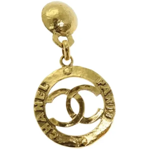 Pre-owned Metal earrings , female, Sizes: ONE SIZE - Chanel Vintage - Modalova