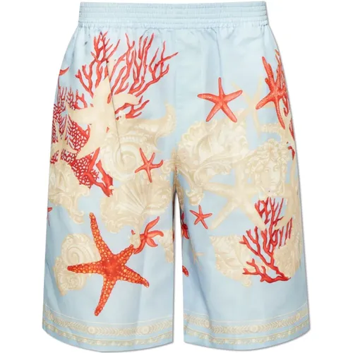 Shorts with `Barocco Sea` pattern , male, Sizes: S - Versace - Modalova