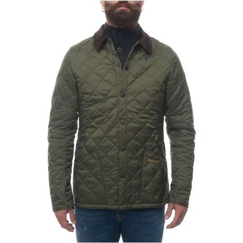 Short Down Jacket with Velvet Collar , male, Sizes: L, S - Barbour - Modalova