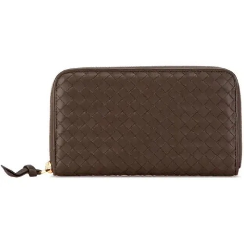 Pre-owned Leather wallets , female, Sizes: ONE SIZE - Bottega Veneta Vintage - Modalova