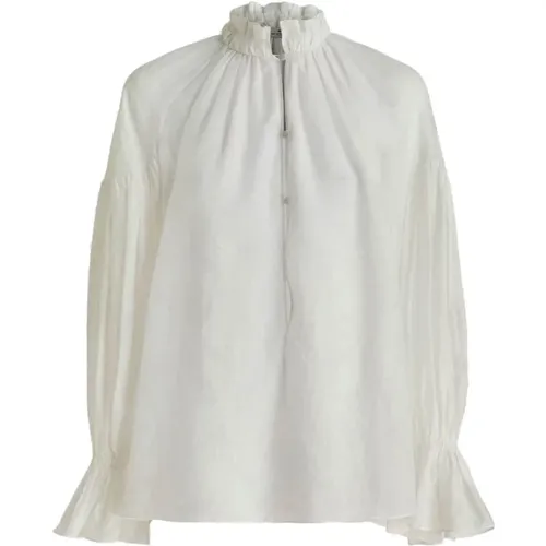 Paisley Jacquard Cotton Shirt , female, Sizes: S - ETRO - Modalova
