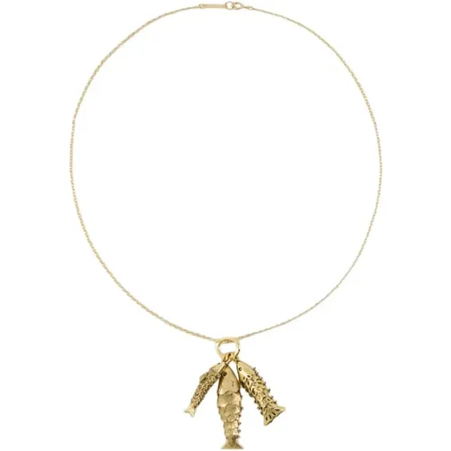 Gold Metal Necklace with Closure Clasp , female, Sizes: ONE SIZE - Isabel marant - Modalova