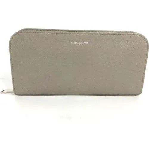 Pre-owned Leather wallets , female, Sizes: ONE SIZE - Yves Saint Laurent Vintage - Modalova