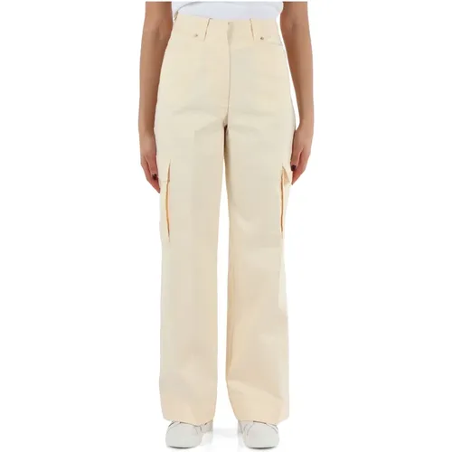 Weite Hose aus Stretch-Baumwolle , Damen, Größe: M - Calvin Klein Jeans - Modalova