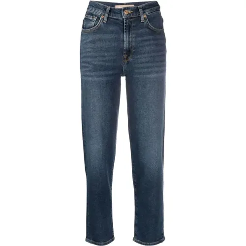 High Rise Cropped Jeans , Damen, Größe: W26 - 7 For All Mankind - Modalova