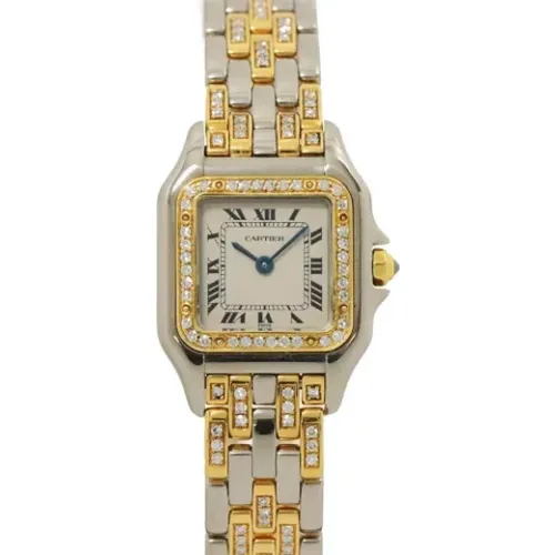 Pre-owned Stainless Steel watches , female, Sizes: ONE SIZE - Cartier Vintage - Modalova