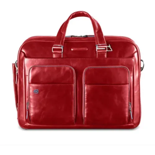 Rote Unisex-Handtasche mit abnehmbarem Schultergurt , Damen, Größe: ONE Size - Piquadro - Modalova