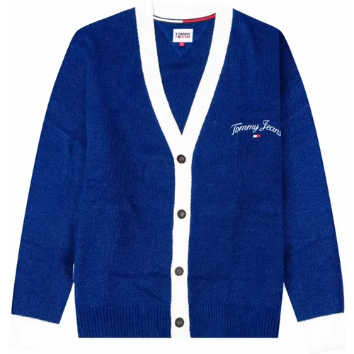 Navy Voyage Herren Cardigan - Tommy Jeans - Modalova