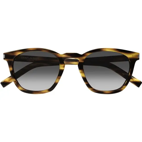 Unisex SL 28 045 Sunglasses with Unique Style , unisex, Sizes: 49 MM - Saint Laurent - Modalova
