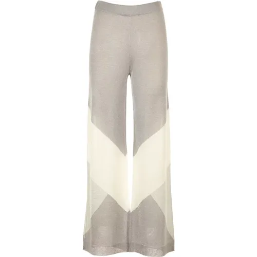 Trousers Silver , female, Sizes: XS, M, S - Kangra - Modalova