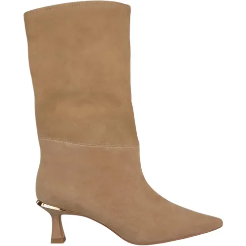 Pointed Toe Leather Ankle Boots , female, Sizes: 8 UK, 5 UK, 6 UK - Alma en Pena - Modalova