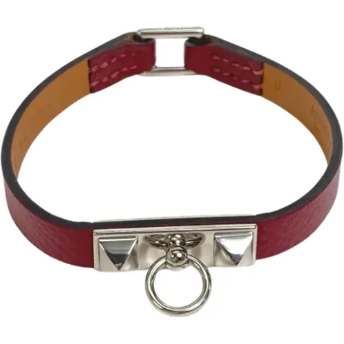 Pre-owned Leather bracelets , female, Sizes: ONE SIZE - Hermès Vintage - Modalova