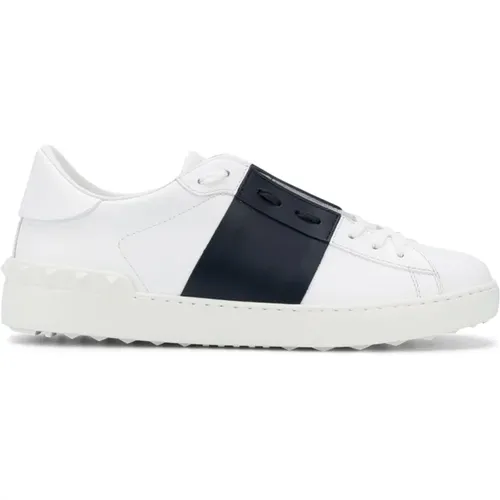 Rockstud Leather Sneakers , male, Sizes: 6 UK - Valentino Garavani - Modalova