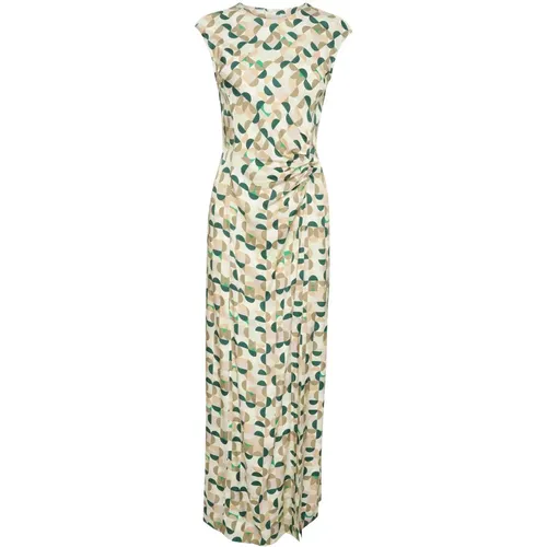 Grünes Geometrisches Ärmelloses Kleid , Damen, Größe: M - InWear - Modalova