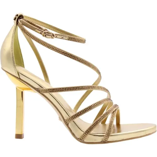 Goldene Sandale , Damen, Größe: 38 EU - Guess - Modalova