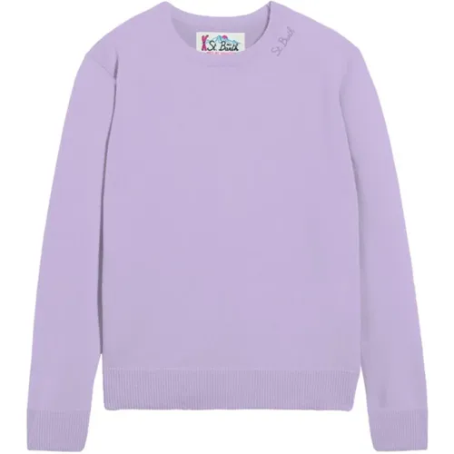 Lila Pullover für Frauen , Damen, Größe: S - MC2 Saint Barth - Modalova