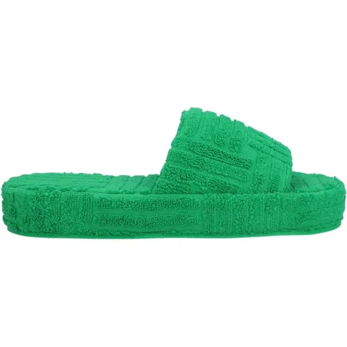 Cotton Resort Sponge Slides , female, Sizes: 6 UK - Bottega Veneta - Modalova