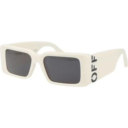 Off , Milano Sonnenbrille für Stilvollen Sonnenschutz , unisex, Größe: 54 MM - Off White - Modalova