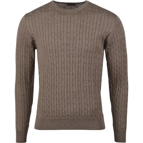 Cable Knit Merino Wool Sweater , Herren, Größe: 3XL - Stenströms - Modalova