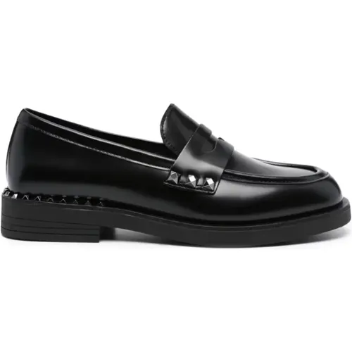 Schwarze Dunkle Gun High Loafers , Damen, Größe: 36 EU - Ash - Modalova