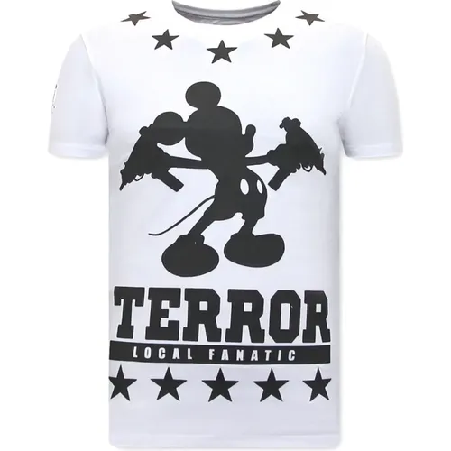 Herr T Shirt Terror Mouse , Herren, Größe: 2XL - Local Fanatic - Modalova