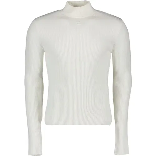 Ribbed Turtleneck Sweater , male, Sizes: S, M, XS - Courrèges - Modalova