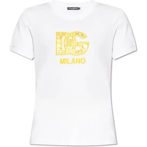 T-Shirt mit Logo Dolce & Gabbana - Dolce & Gabbana - Modalova