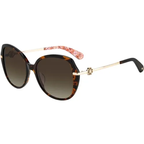 Braune Acetat Sonnenbrille für Frauen - Kate Spade - Modalova