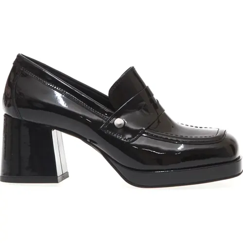 Mm Patent Leather Moccasin , female, Sizes: 4 UK, 7 UK, 3 UK - Poesie Veneziane - Modalova