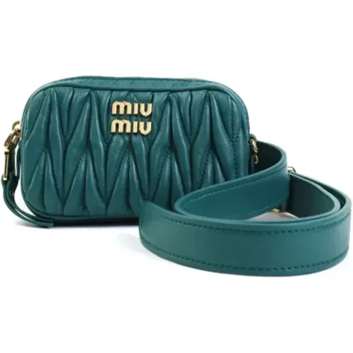 Pre-owned Leather crossbody-bags , female, Sizes: ONE SIZE - Miu Miu Pre-owned - Modalova