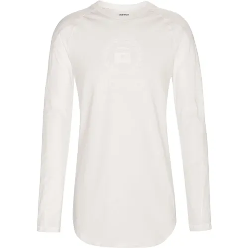 Siracusa Longlap Weißes T-Shirt , Herren, Größe: 2XL - Borgo - Modalova