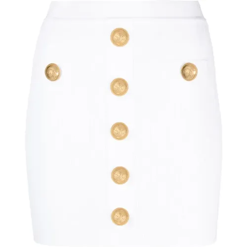 Lion Head Skirt , female, Sizes: M, S, XS - Balmain - Modalova