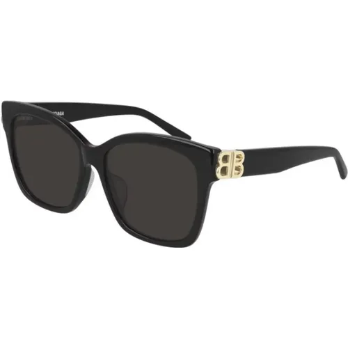 Damen-Sonnenbrille mit Geheimnisvollem Rahmen , Damen, Größe: 57 MM - Balenciaga - Modalova